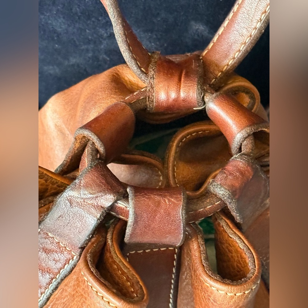 Sundance Cheval 2 tone leather vintage backpack/shoulder bag. First generation - Picture 9 of 16